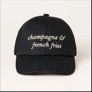 Kate Spade x Target Champagne and French fries cap/baseball hat